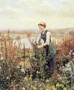 Arranging Flowers Daniel Ridgeway Knight